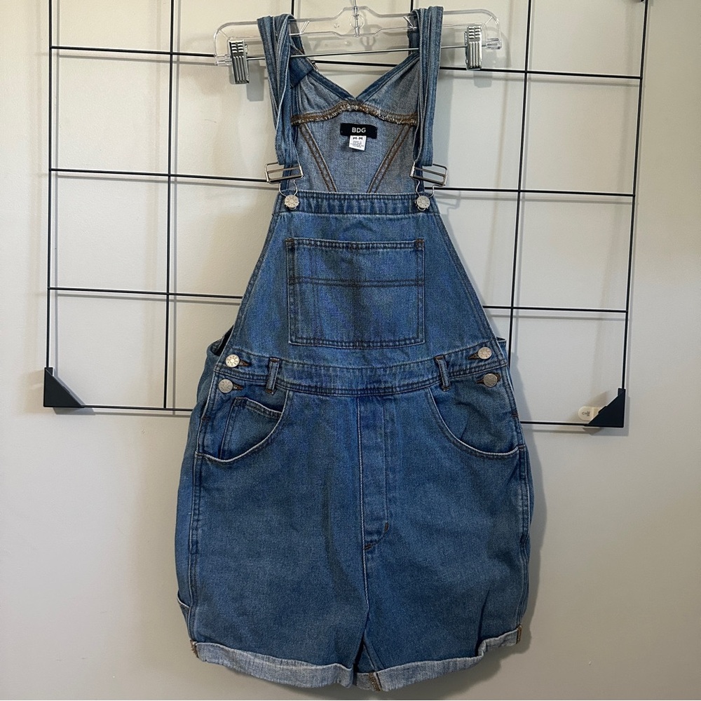BDG Short Denim Overalls